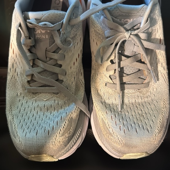 Hoka‎ One One Clifton 8 Womens 6.5 B Shoes Blue Running Walking 1119394 BFPA - Picture 16 of 16